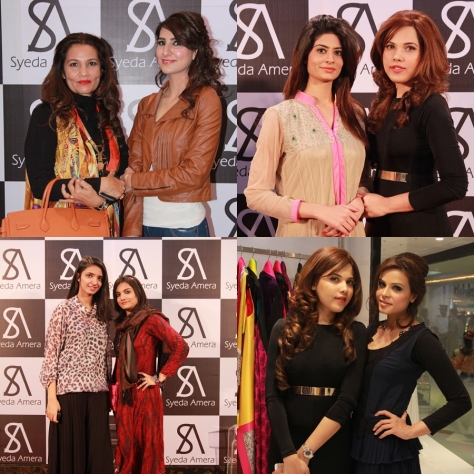 Frieha Altaf & Areeba, Madiha Iftekhar & Syeda Amera, Misbah & Alina, and Syeda Amera & Fozia